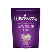 Wholesome Sweeteners 10-Pound Organic Cane Sugar, Fair Trade, Non GMO, Gluten Free, Pure & Vegan, for Baking and Sweetening