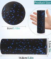 Mini Foam Roller - Muscle Massage Rollers for Trigger Point Therapy, Myofascial Release, Deep Tissue Fitness Massage & Relax Tight Muscles, Peanut Ball