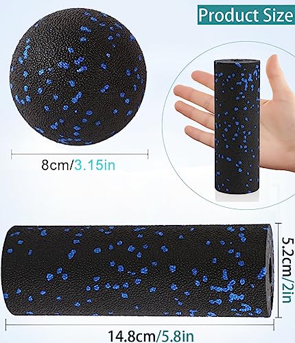 Mini Foam Roller - Muscle Massage Rollers for Trigger Point Therapy, Myofascial Release, Deep Tissue Fitness Massage & Relax Tight Muscles, Peanut Ball