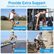 Kinesiology Tape for Knees, 10 Count Knee Tape for Knee Pain Relief Pre Cut, Latex Free Knee Tape, Support Muscles and Joints, Knee Kinesiology Tape Pre Cut, Waterproof and Elastic (Black)