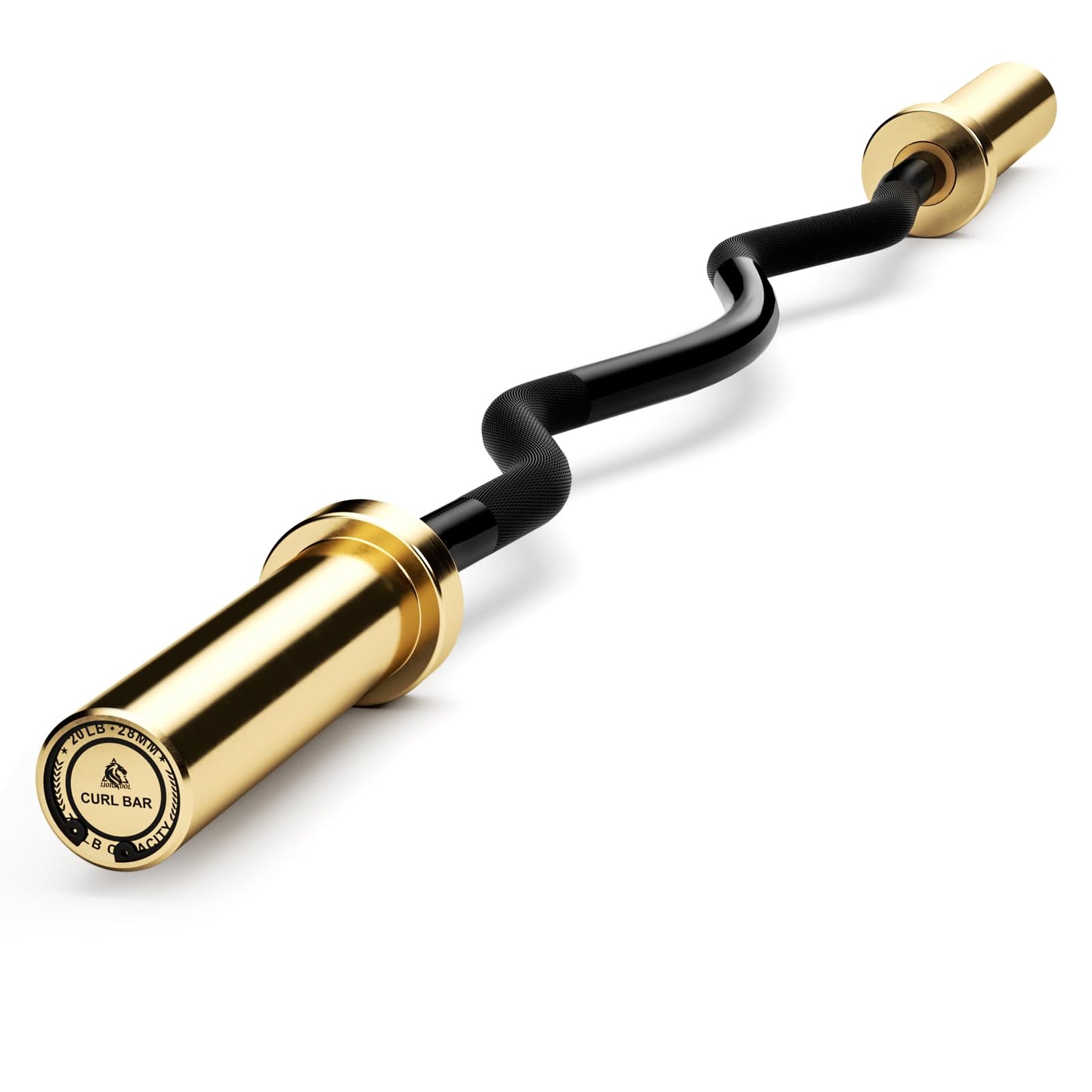 LIONSCOOL Premium 4ft/4.9ft/6ft Barbell for Strength Training and Olympic Weightlifting, 2 Inch Bar for Squats, Curls, Deadlifts, Presses, Hip Thrusts, 350lbs/500lbs/700lbs Weight Capacity