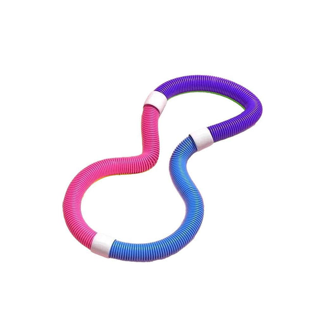 Weighted Soft Spring Exercise Hoop – Foldable Fitness Hoopwith No Waist Damage Spring Design, Portable Slimming Exercise Equipment for Home and Travel