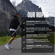 Speed Jump Rope by Dayan Kolev, 5mm PVC Skipping Rope, Great for Beginners and Advanced Athlets, Designed for Fitness, Cardio, Boxing & CrossFit, Adjustable length with Unbreakable Handles