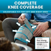 Vive Knee Ice Pack Wrap - Cold/Hot Gel Compression Brace - Heat Support Strap for Arthritis Pain, Tendonitis, ACL, Athletic Injury, Osteoarthritis, Women, Men, Running, Meniscus and Patella Surgery