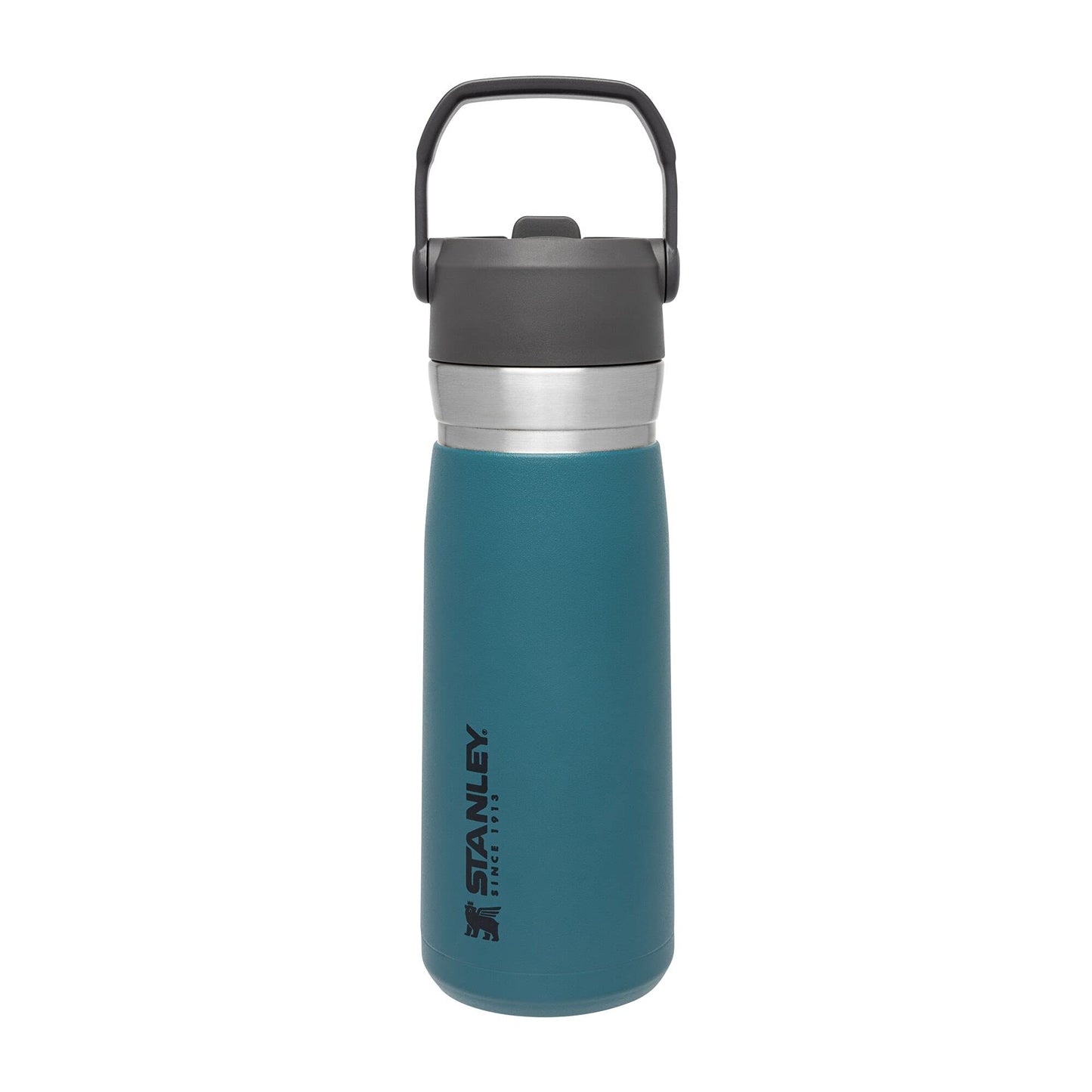 Stanley IceFlow Flip Straw Water Bottle 22 oz | Built-In Straw for Travel and Sports | Lightweight and Leak Resistant | Insulated Stainless Steel | BPA-Free | Polar
