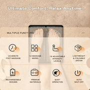 Portable MHD EMS TENS Foot Massager for Plantar Fasciitis & Neuropathy Pain Relief - Deep Tissue Electric Muscle Stimulator, Adjustable Intensity, Lightweight Design for Home, Travel, Office Use