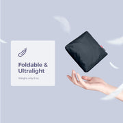 pack all 45L Foldable Duffel Bag, Water-Resistant Sports Gym Bag, Portable Weekender Bag Lightweight for Travel, Fitness and Camping (Navy Blue)