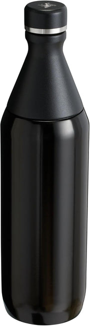 Stanley All Day Slim Bottle 20 oz | Twist On Lid with Leakproof Seal | Slim Design for Travel & Gym | Insulated Stainless Steel | BPA-Free | Black