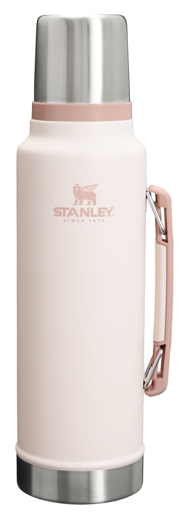 Stanley Classic Legendary Vacuum Bottle 2.0 qt | Wide Mouth with Leakproof Cup Lid | Keep Drinks Hot or Cold | Packable for Travel | Insulated Stainless Steel Thermos | BPA-Free | Hammertone Green