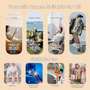 Portable MHD EMS TENS Foot Massager for Plantar Fasciitis & Neuropathy Pain Relief - Deep Tissue Electric Muscle Stimulator, Adjustable Intensity, Lightweight Design for Home, Travel, Office Use