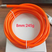 Skipping Rope Spare Replacement Cable for Crosstraining, Fitness and Boxing by MOGOLD | PVC, steel 8mm diameter Orange| For Regular Training | Compatible with other brands.