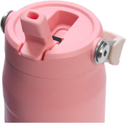Stanley IceFlow Flip Straw 2.0 Water Bottle 24 oz | Built-In Straw for Travel and Sports | Lightweight and Leak Resistant | Insulated Stainless Steel | BPA-Free | Pink Mesa