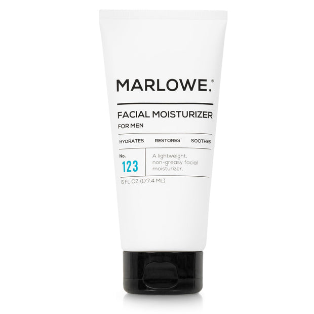 MARLOWE. Mens Skin Care Set, No. 204 Daily Essential Face Kit, No. 121 Facial Cleanser, No. 123 Facial Moisturizer, No. 127 Eye Cream, No. 128 Daily Face Lotion with SPF 50, Great Gift for Men