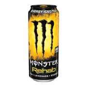 Monster Energy Rehab Tea + Lemonade + Energy, Energy Iced Tea, Energy Drink 15.5 Ounce (Pack of 15)