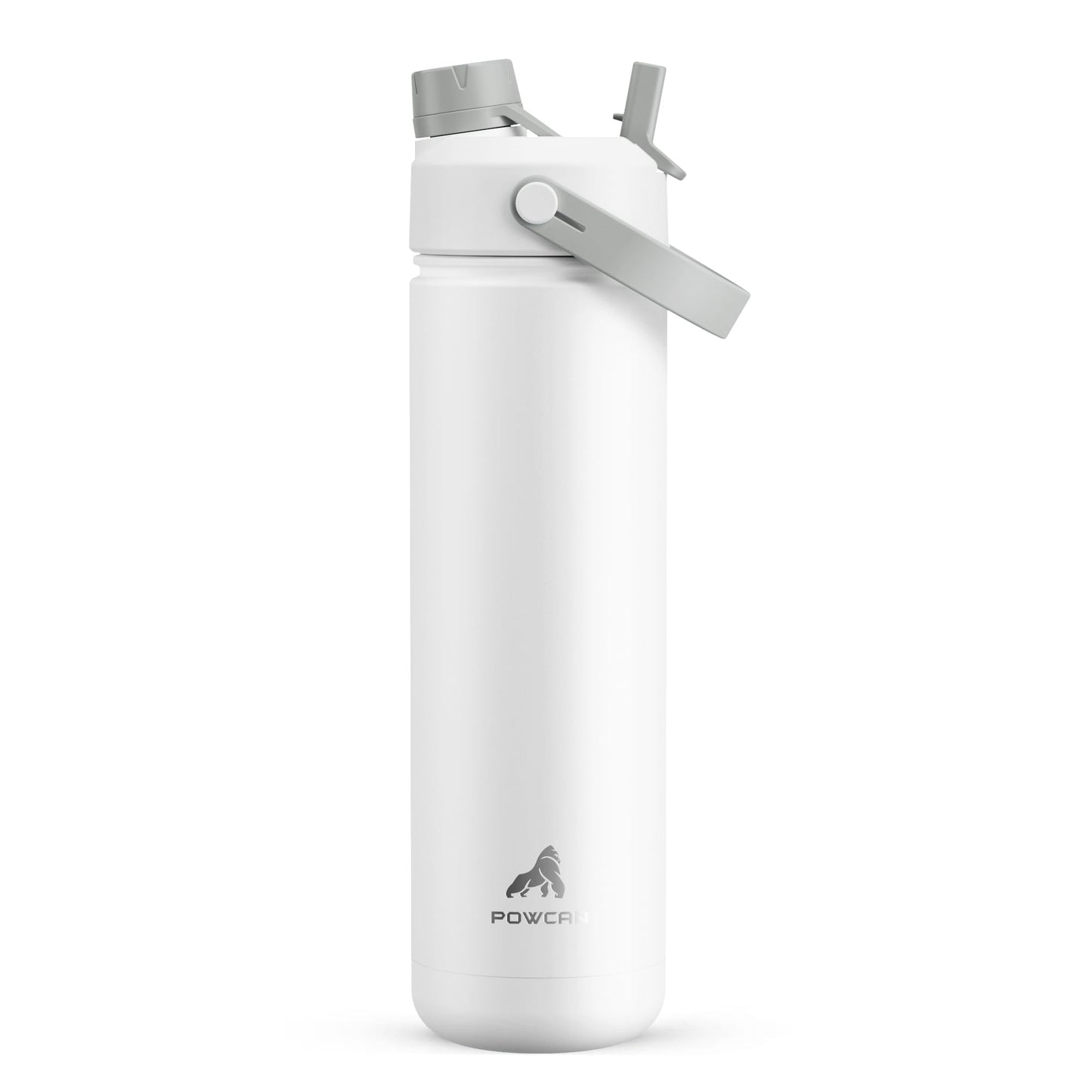 26 oz Insulated Water Bottle with 2-in-1 Straw and Spout Lid, Keep Cold 24H, Leak-Proof, Fits in Car Cup Holder, Stainless Steel Water Bottle for Sports, Travel, and School (Cotton Candy)