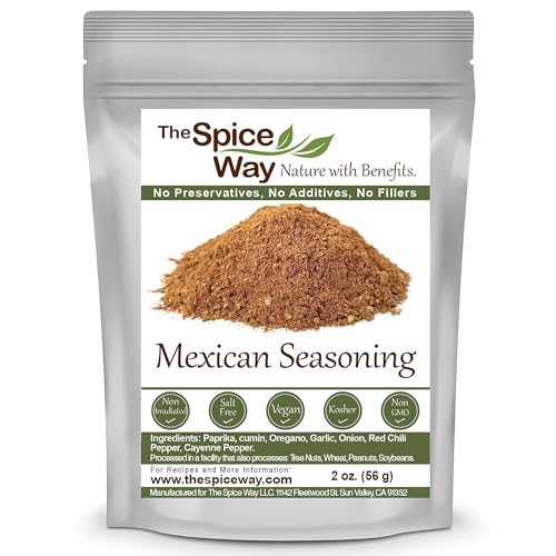 The Spice Way - Mexican Seasoning Spice Blend. No Salt, Non GMO, No preservatives. 2oz