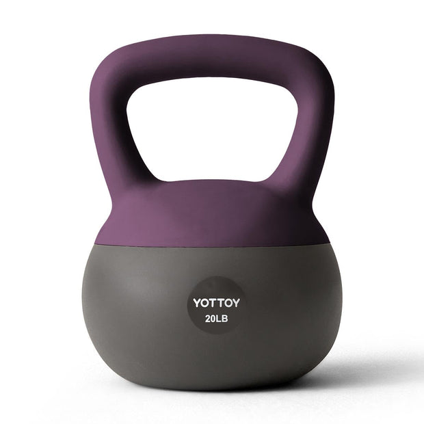 YOTTOY Soft Kettlebell, Set for Strength Training Kettlebells & Home Workouts, Soft-Sided Cushioned Base, Wide-Handle - Ideal for Men, Women, & Beginners