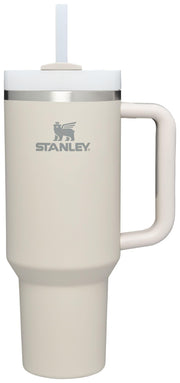 STANLEY Quencher H2.0 Tumbler with Handle and Straw 40 oz | Flowstate 3-Position Lid | Cup Holder Compatible for Travel | Insulated Stainless Steel Cup | BPA-Free | Black Chroma