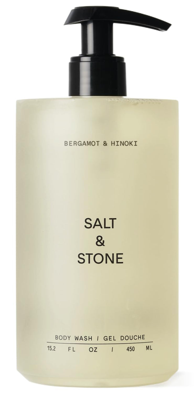 Salt & Stone Body Wash with Antioxidants for Deep Moisture | For Women & Men, Sulfate, Paraben, & Dye Free, Leaving Skin Soft and Hydrated - 15.2 fl oz