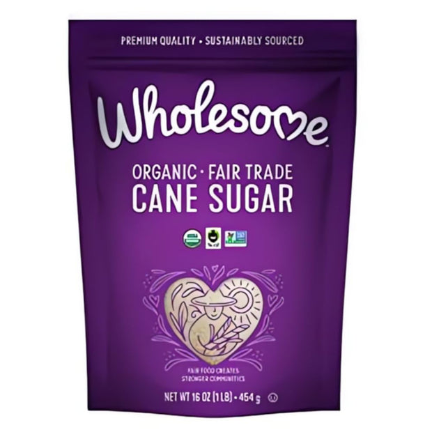 Wholesome Sweeteners 10-Pound Organic Cane Sugar, Fair Trade, Non GMO, Gluten Free, Pure & Vegan, for Baking and Sweetening