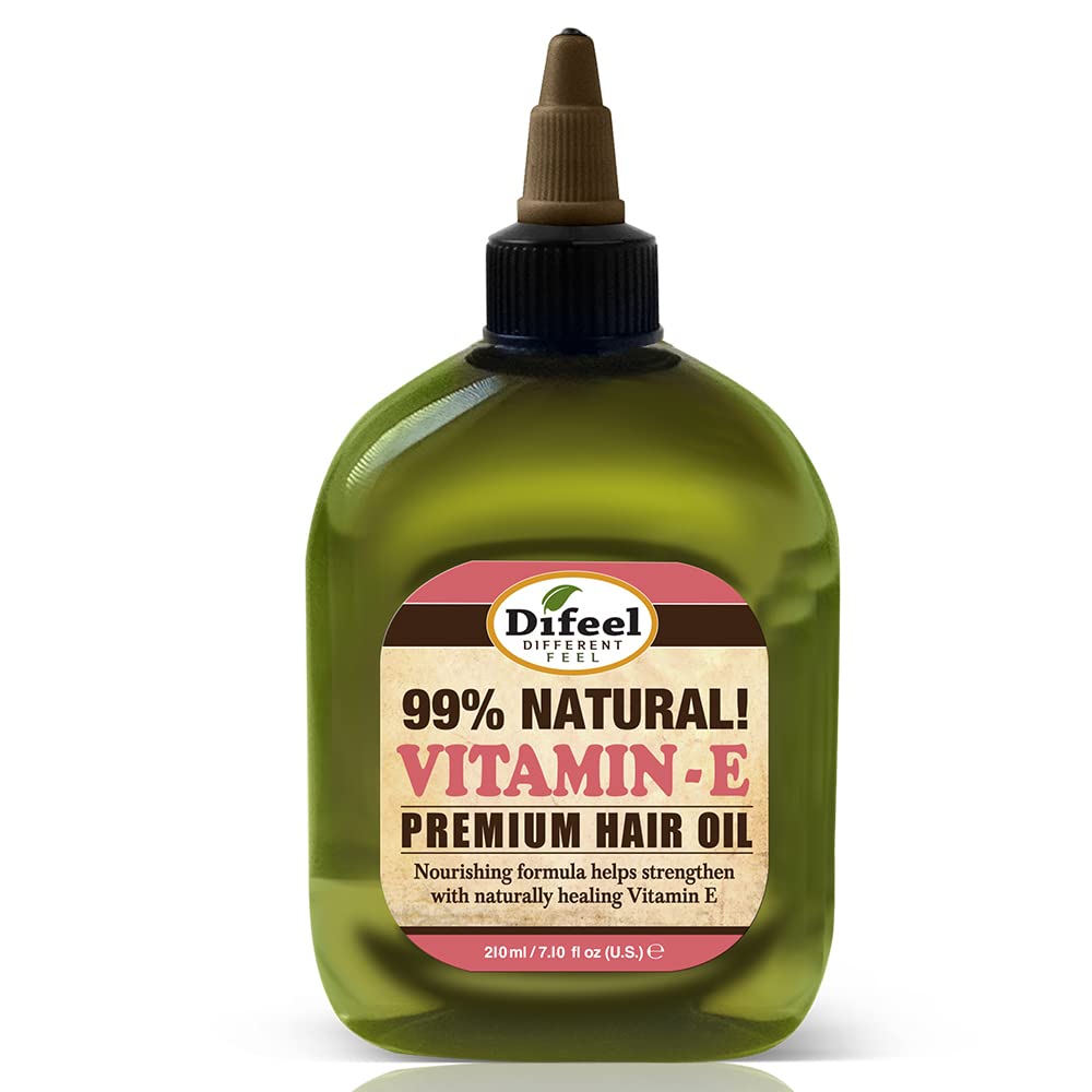 Difeel 99% Natural Premium Hair Oil - Caffeine & Castor Fastest Hair Growth, 8 oz.