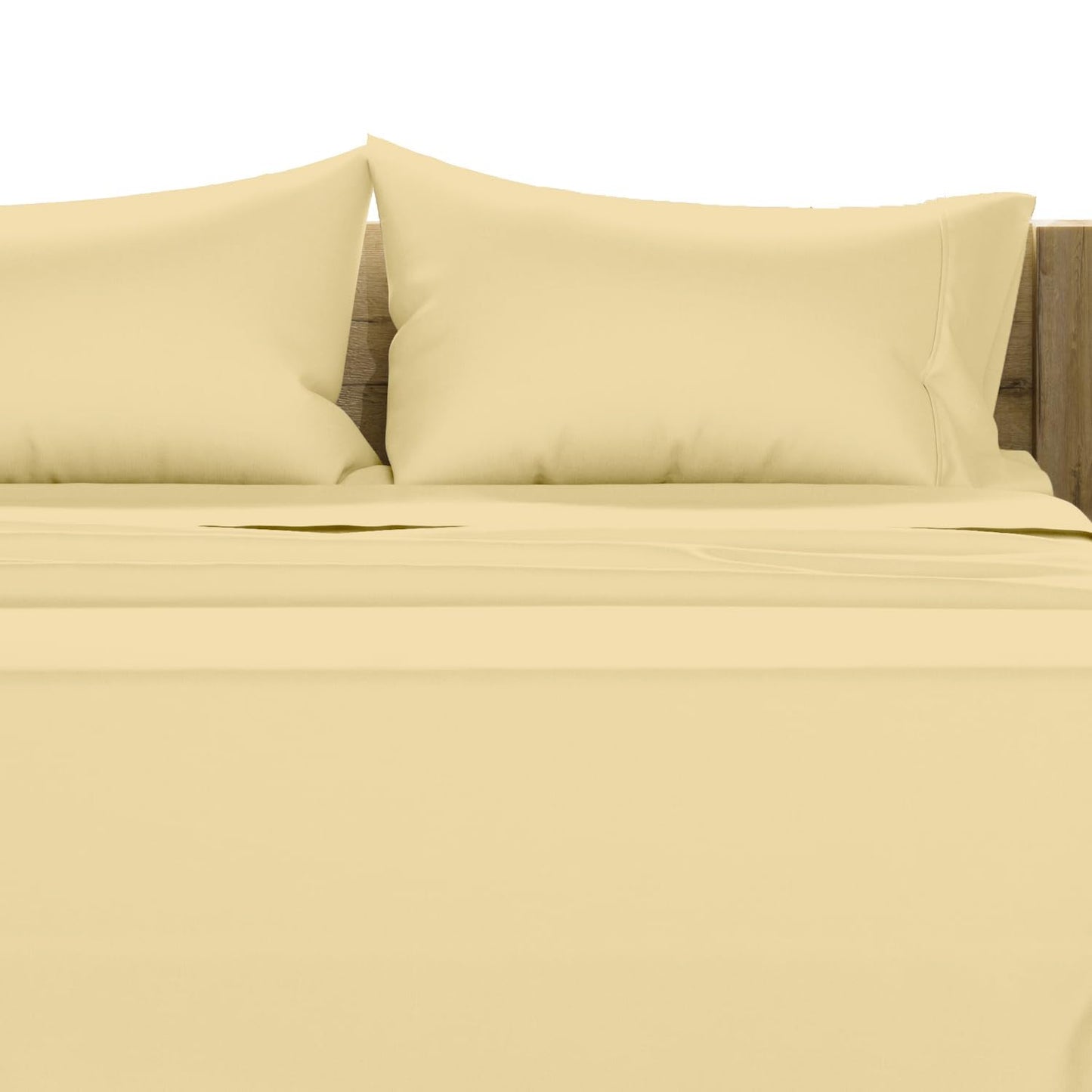 TEXAS LINEN CO. 100% Egyptian Cotton Sheets King Size Set - 1200 Thread Count Egyptian Cotton Luxury Sheets King Size, 17" Deep Pocket, Soft, Cooling Sateen Weave Hotel Quality Bedding Set - White