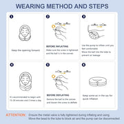 Neck Stretcher for Pain Relief, Adjustable Inflatable Cervical Traction Device, Neck Brace for Home Use, Supports Neck Decompression & Spine Alignment，Gifts for Women (Grey)