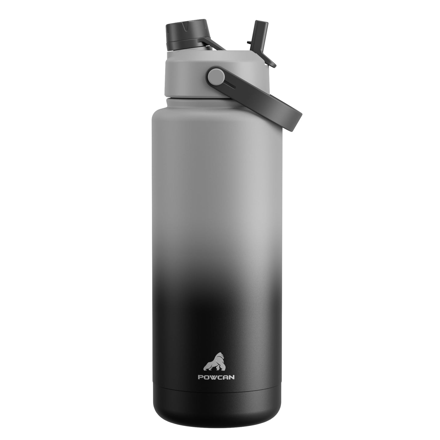 26 oz Insulated Water Bottle with 2-in-1 Straw and Spout Lid, Keep Cold 24H, Leak-Proof, Fits in Car Cup Holder, Stainless Steel Water Bottle for Sports, Travel, and School (Cotton Candy)