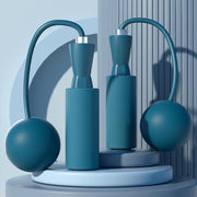 Weighted Jump Rope Without Rope Skipping Rope No Line Speed Rope Cordless For Fitness Workout Anywhere Ropeless Bod Rope for Exercise Training Beachbody Build