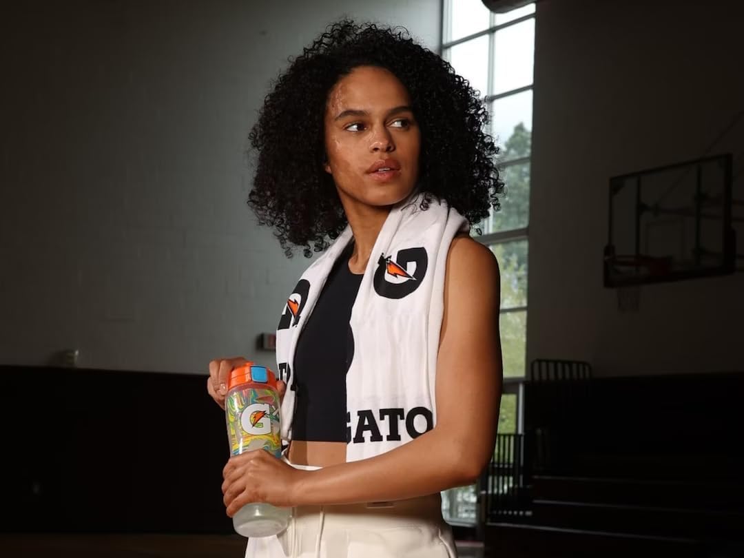Gatorade G Towel, 22" x 42", Cotton, White/Black/Orange