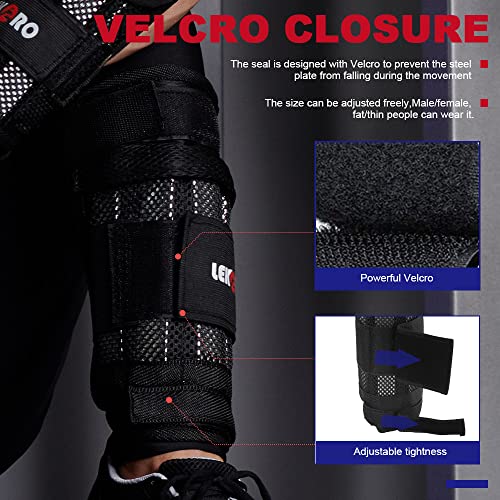 Wrist Arm Weights, Adjustable Wrist Weights, Removable Wrist Ankle Weights for Men Women, for Fitness, Walking, Jogging, Workout, Running, 1Pair 2 Pack