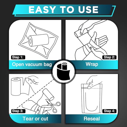 OK TAPE 2 Rolls Ice Self Stick Bandage Wrap, Instant Cold Relief for Knee, Ankle, Wrist, Cold Compress Elastic Athletic Tape for Sports Injuries, No Refrigeration Needed, 4 Inch Wide, Navy Blue