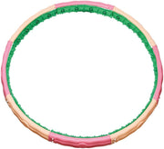 Weighted Fitness Hoop – 3.1kg (6.83lb) Cushioned Exercise Ring for Waist & Core Training, Soft EVA Foam Padding, Detachable 8-Section Design, Home Workout Equipment Made in Korea