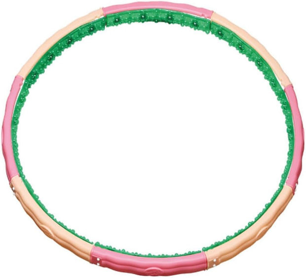 Weighted Fitness Hoop – 3.1kg (6.83lb) Cushioned Exercise Ring for Waist & Core Training, Soft EVA Foam Padding, Detachable 8-Section Design, Home Workout Equipment Made in Korea