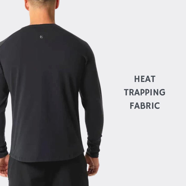 Sauna Sweat Suit Weight Loss Shapewear Boxing Top Shirt Waist Vest Trainer Workout Shaper Sweatsuit Long Sleeves Men