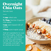 Navitas Organics Chia Seeds – For Chia Pudding, Smoothies, Baking, Salads & More – Omega 3, Fiber, Minerals - USDA Organic, Non GMO, Kosher, Gluten Free, Keto (16oz. Bag, 15 Servings)