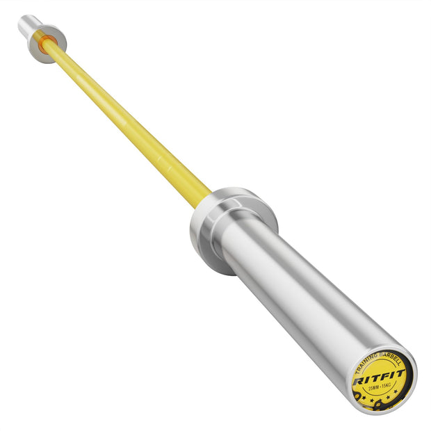 RITFIT 7FT Olympic Barbell for Strength and Weightlifting Training - 2 Inch Olympic Bar for Squat, Deadlift, Bench Press, Curl, Overhead Press - 500lbs/1000lbs/1500lbs Capacity