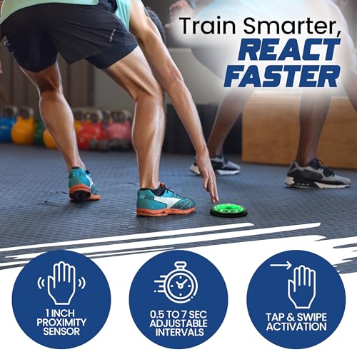 Reflexx RLT 2.0 - Reaction Time Training Lights for Agility - Hand Eye Coordination Training Agility Light Pods for Reaction Games and Fast Reflexes, Quick Reflex Trainer for Sports