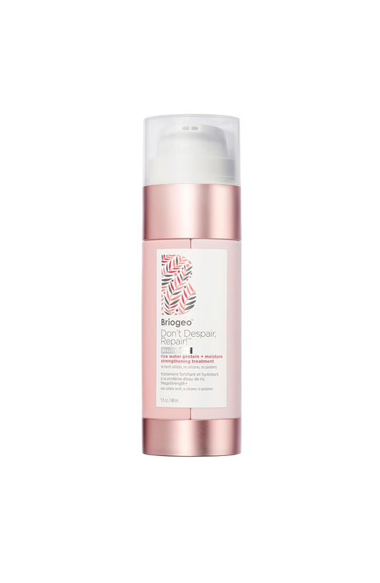 Briogeo Don't Despair, Repair! Megastrength+ Rice Water Protein Treatment, Moisture Strengthening Hair Treatment, Dry and Damaged Hair, Vegan, Cruelty-Free, 5 fl oz