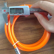 Skipping Rope Spare Replacement Cable for Crosstraining, Fitness and Boxing by MOGOLD | PVC, steel 8mm diameter Orange| For Regular Training | Compatible with other brands.