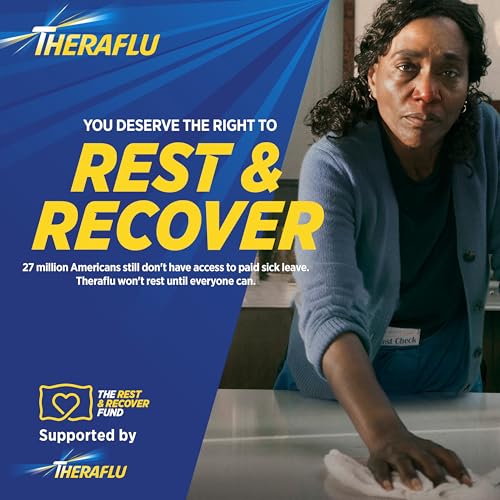 Theraflu Max Strength Nighttime Flu Medicine for Flu Symptom Relief with Acetaminophen, Dextromethorphan HBr and Chlorpheniramine Maleate, Honey and Elderberry Flavored - 8.3 fl oz Syrup