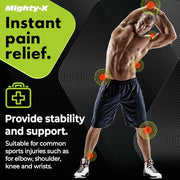 Waterproof Kinesiology Tape - 3 Rolls - Knee Support & Muscle Pain Relief - 16.4 ft Uncut Sports Kinetic Tape for Joint Stability - 50 Instructional Videos