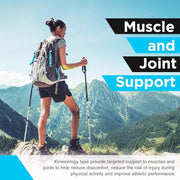 OK TAPE Hypoallergenic Digtal Printed Kinesiology Tape, Elastic Sports Athletic Tape, 2 Rolls, 2in×16.4ft Uncut Roll-DIY