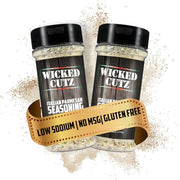 Wicked Cutz Italian Parmesan Grill Seasoning Set, 2 Pack of Grilling Spices, Jerky Seasoning, Low Sodium & Gluten Free Spices & Seasonings