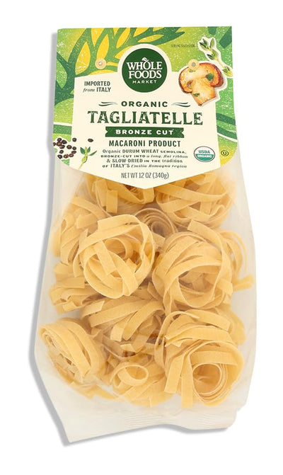 Whole Foods Market, Pasta Tagliatelle Organic, 12 Ounce