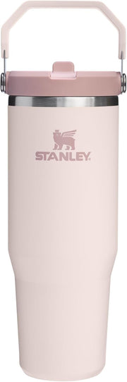 Stanley IceFlow 2.0 Flip Straw Tumbler with Handle 30 oz | Twist On Lid and Flip Up Straw | Leak Resistant Water Bottle | Insulated Stainless Steel | BPA-Free | Rose Quartz