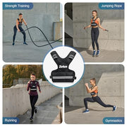 ZELUS Weighted Vest for Men and Women | 4-10lb/11-20lb/20-32lb Vest with 6 Ironsand Weights for Home Workouts | Adjustable Body Weight Vest Exercise Set for Cardio and Strength Training