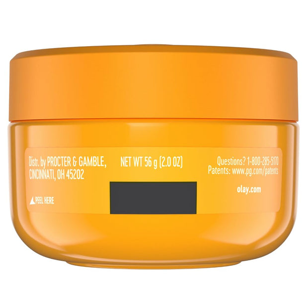 Olay Vitamin C Face Moisturizer, Bright & Even Lightweight Cream for Women - Brightens, Hyrdates, Evens Tone & Texture, Glowing Skin Care - Recyclable Sustainable Eco Jar, Non-Greasy, 2 Oz