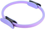 ZJchao Yoga Pilates Ring Circle for Thighs Legs Fitness Strengthen Core Back Improve Muscle Mobility Lightweight Portable Green Pink Black 15 in Diameter (Violet)