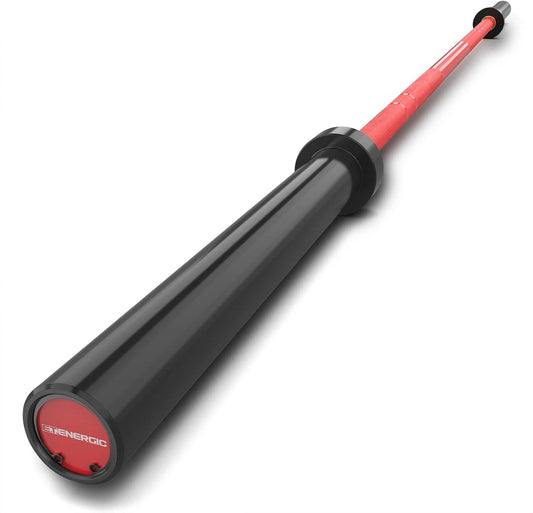 7ft Olympic Barbell 40LB Bar Load 700lbs Capacity Available Men's Barbell with Hard Chrome Sleeves for 2" Olympic Plates, 2 Inch Barbell Bar for Squats, Deadlifts, Presses, Rows and Curls